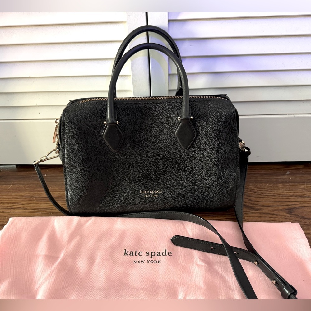 Kate Spade Black Leather Shoulder Bag